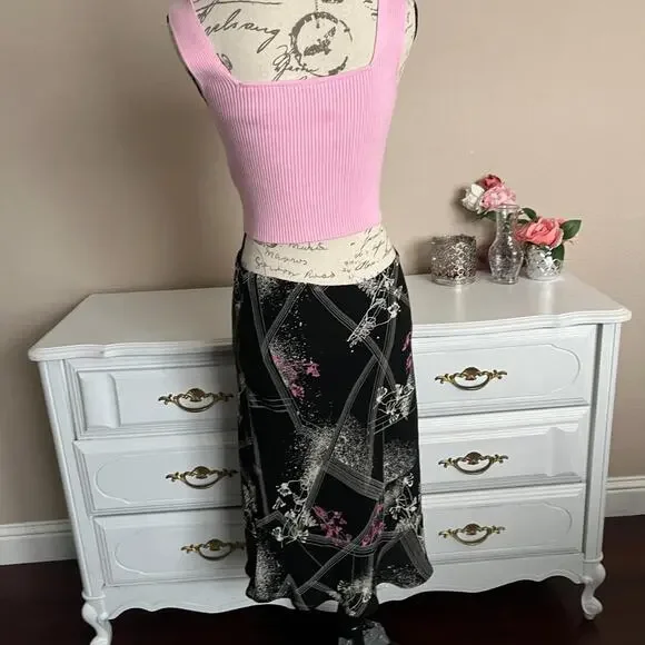 Y2k abstract print midi skirt - Picture 4 of 6